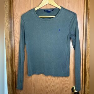 Gray Polo Ralph Lauren Sport Top - Women's Large